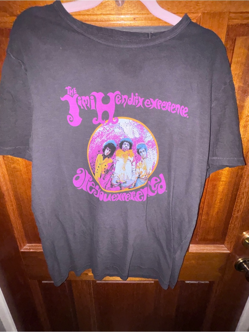 Lucky Brand Black Kids' Jimi Hendrix Graphic Tee with Pink & Yellow Print